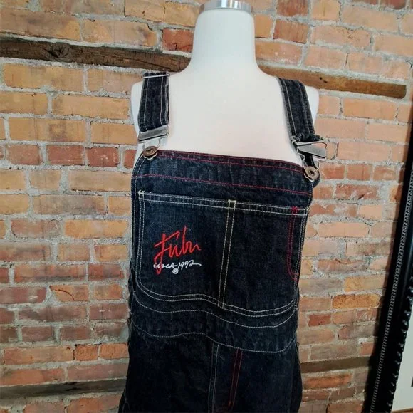 FUBU オーバーオール FUBU(フブ) / オーバーオール/90s/M/デニム/IDG